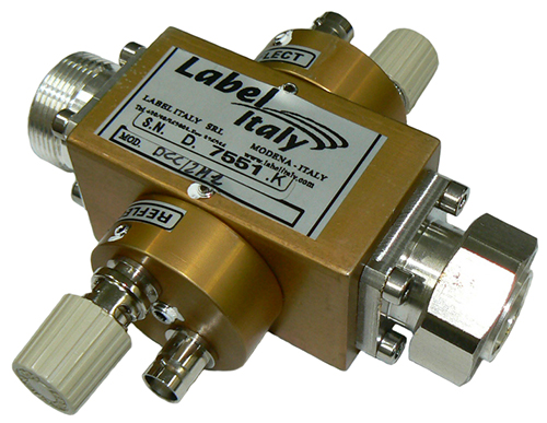 FM radio directional coupler with double withdrawl, 87.5-108MHz, 1.02:1 VSWR, 7/16″ DIN female and male, Max 2kW – 120mm